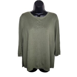 Loft Split Tie Back floral peekaboo top shirt size Large